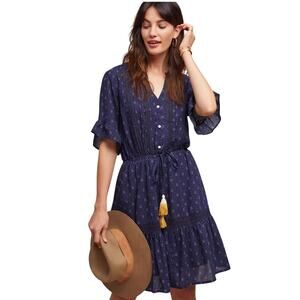 Anthropologie Isabella Sinclair Bandera Peasant Boho Dress